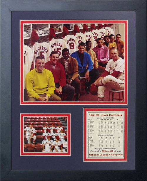 11x14 Framed 1968 St Louis Cardinals Million Dollar Lineup Maris 8x10 Photo