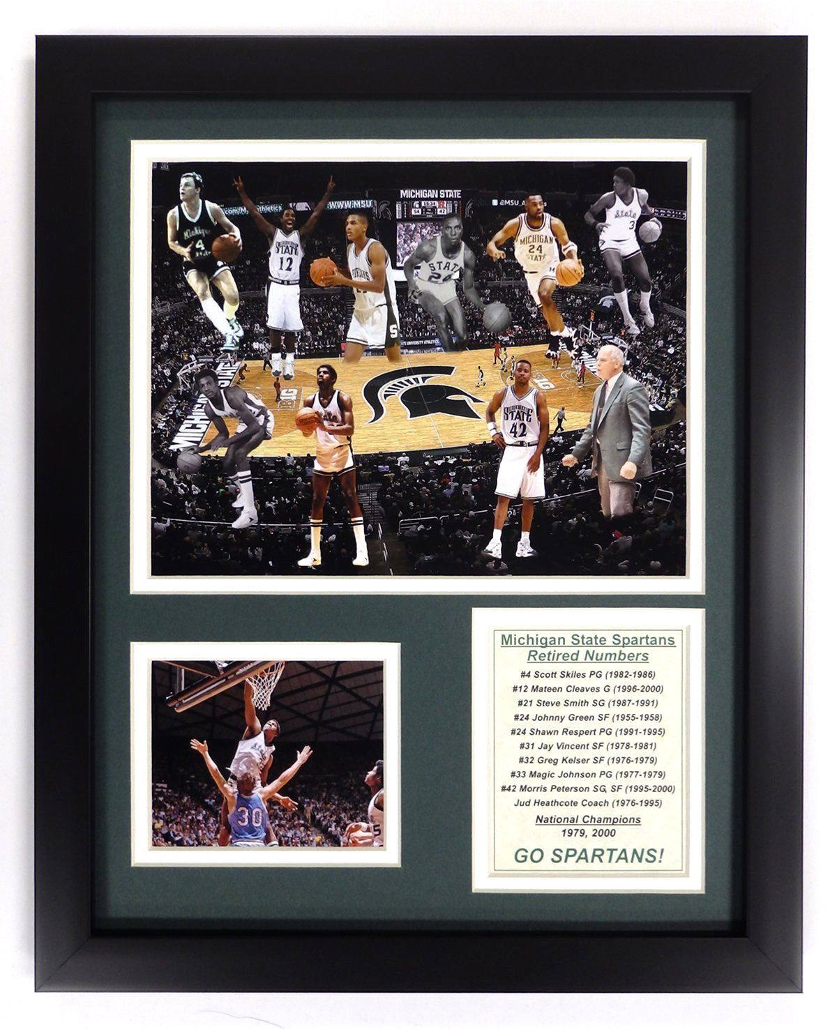 Michigan State Spartans 1979 2000 National Champions 8x10 Photo Framed 11x14