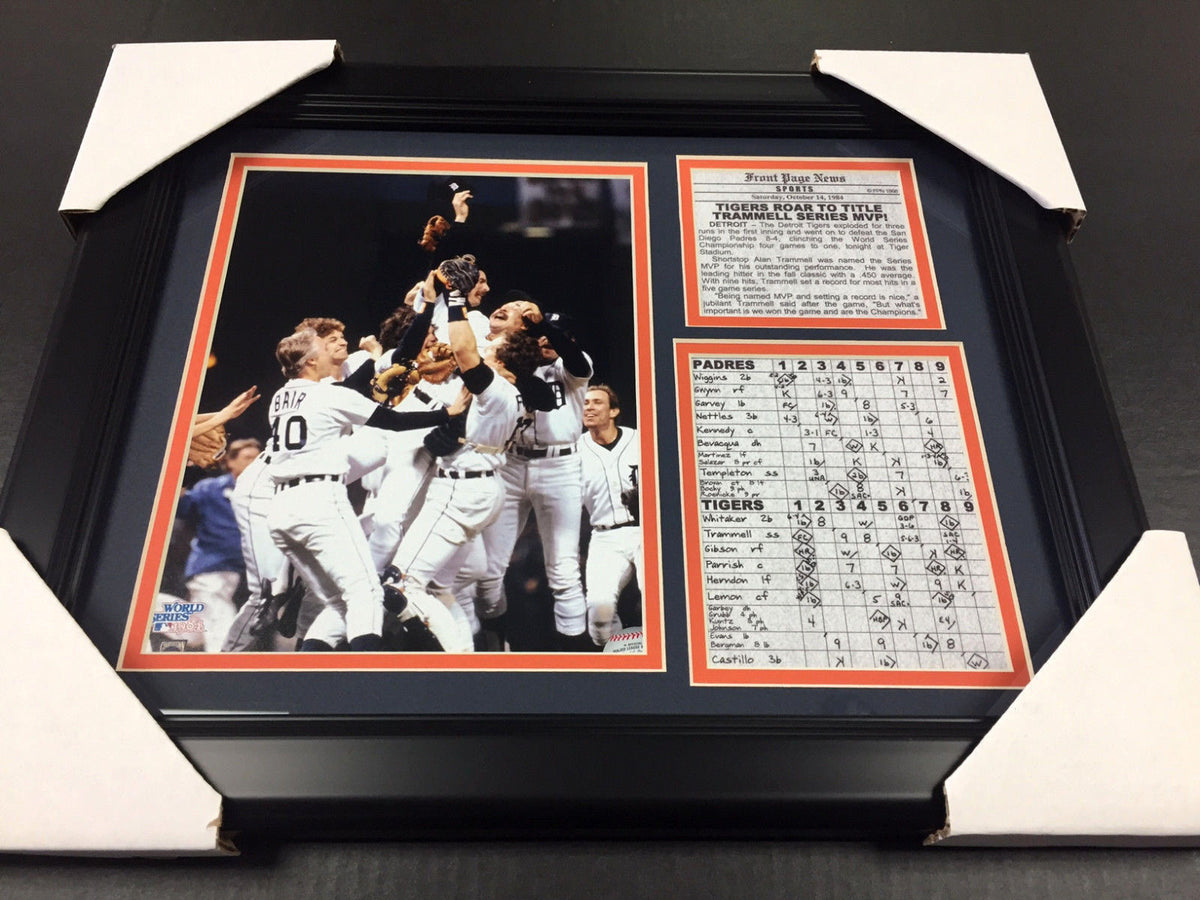 1984 Detroit Tigers World Series Champions 11x14 Framed Piece