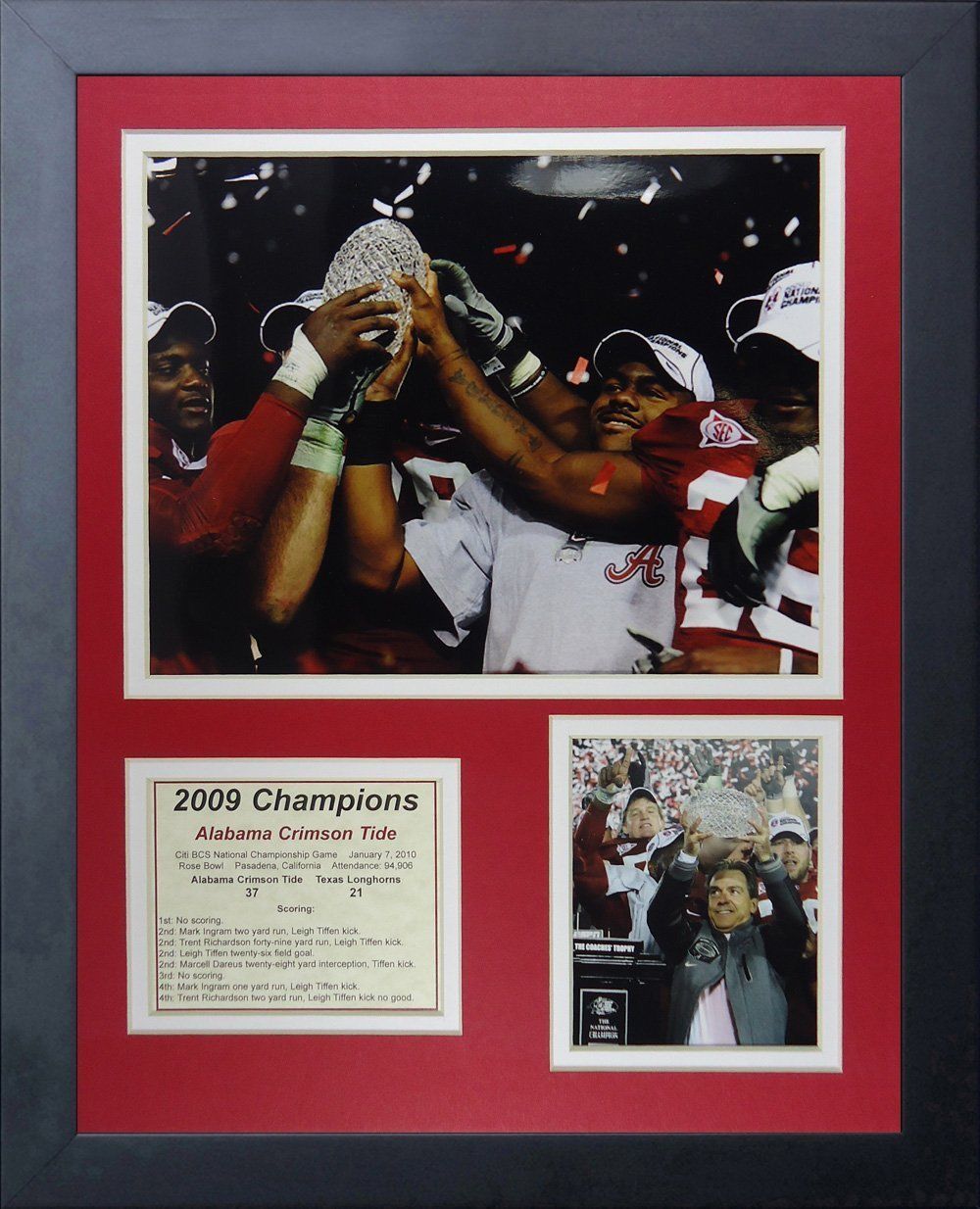 11x14 Framed 2009 Alabama Crimson Tide National Champions Mark Ingram 8x10 Photo