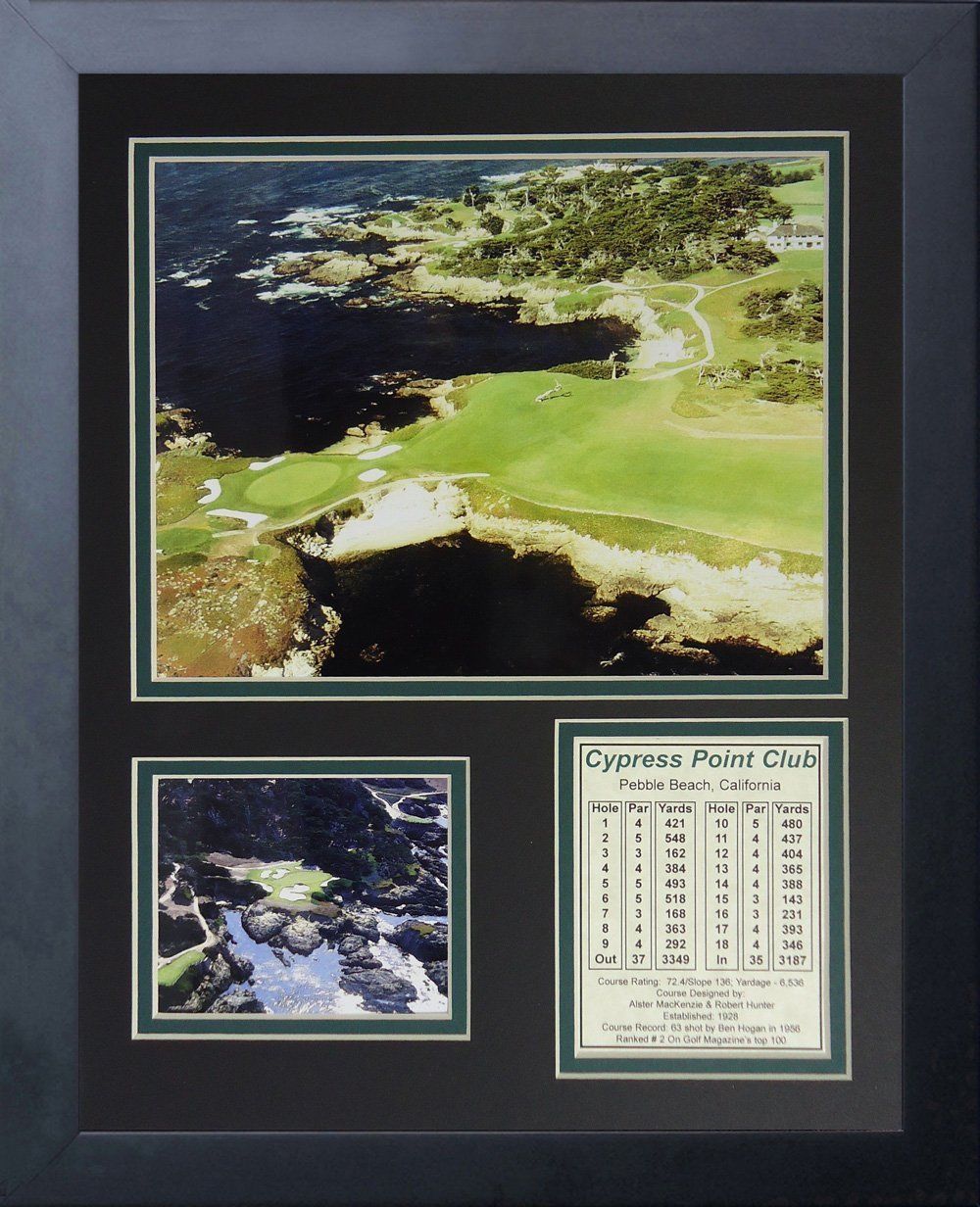 Cypress Point Club Golf 11x14 Framed 8x10 Photo Ben Hogan Record 1956