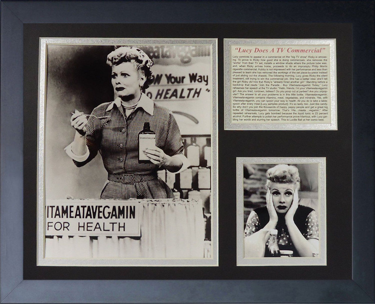 I Love Lucy Vitameatavegamin 11x14 Framed 8x10 Photo TV Commercial