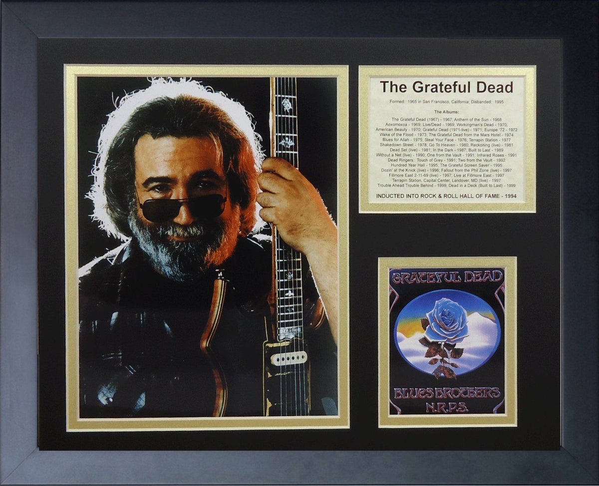 Jerry Garcia Grateful Dead Founded 1965 Framed 8x10 Photo