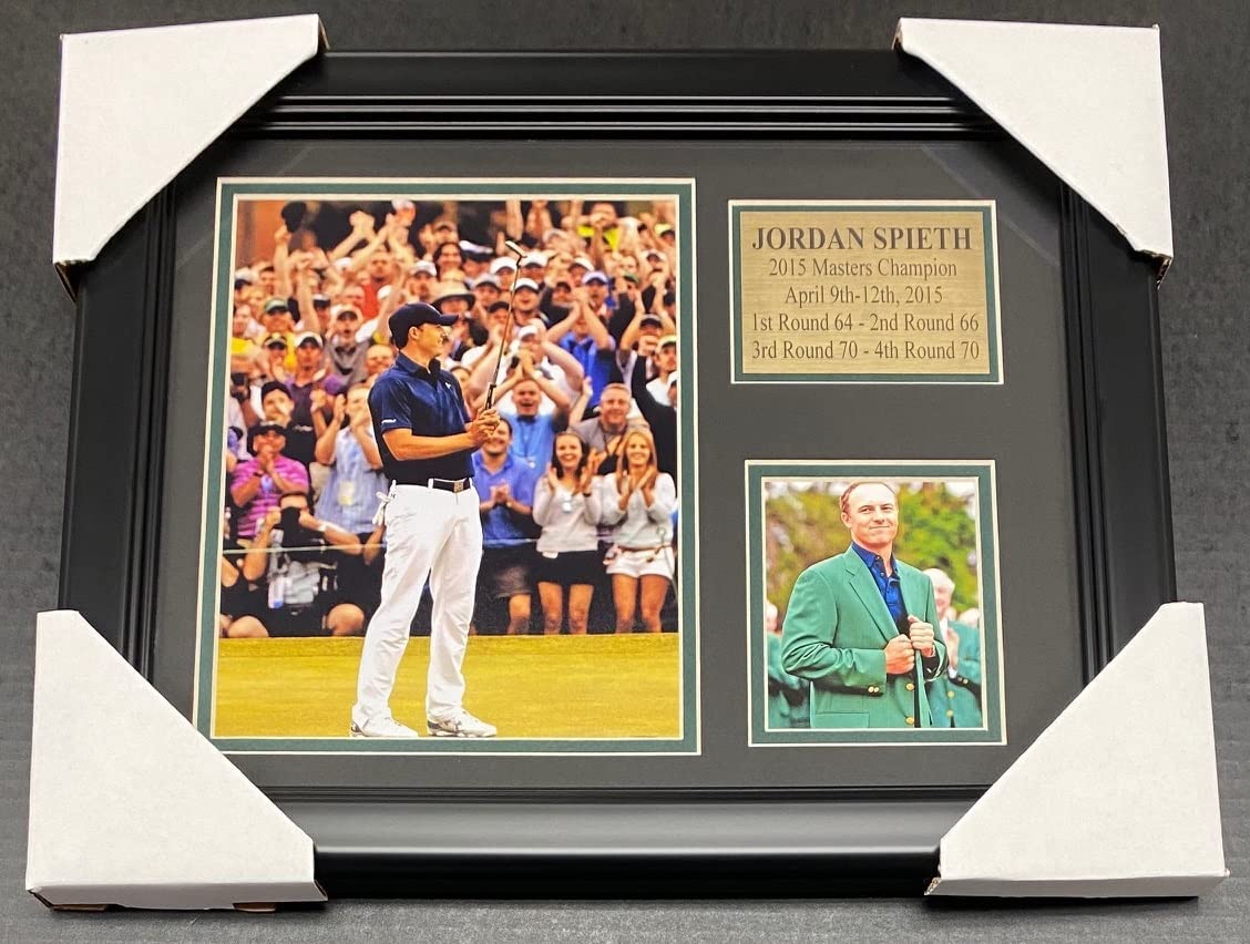 Jordan Spieth 2015 Masters Champion Records 8x10 Framed Photo