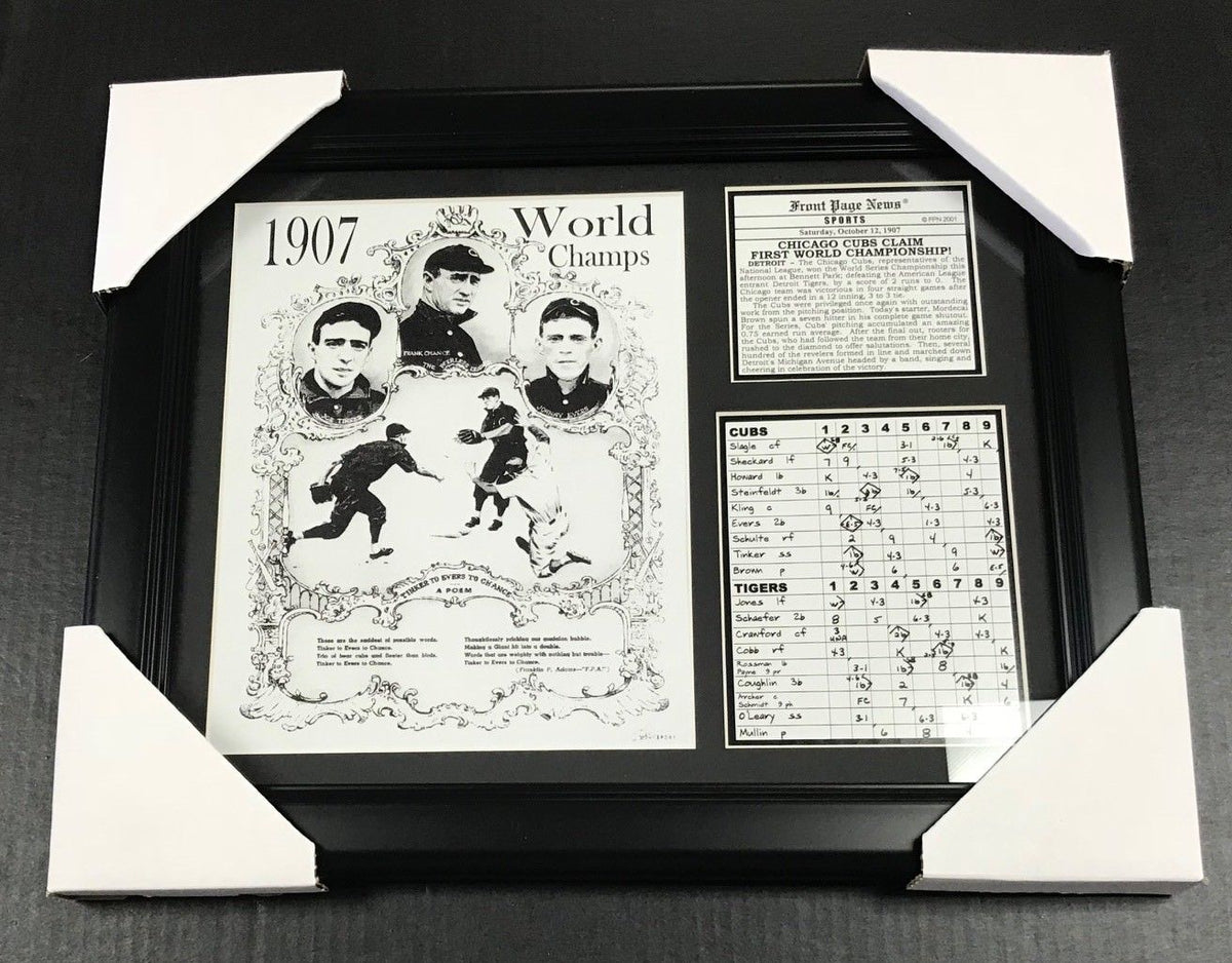 1907 Chicago Cubs World Series Champions 8x10 Framed Photo