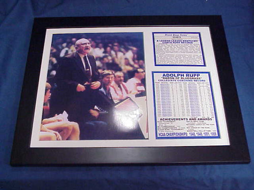 11x14 Framed & Matted Adolf Rupp Kentucky Wildcats