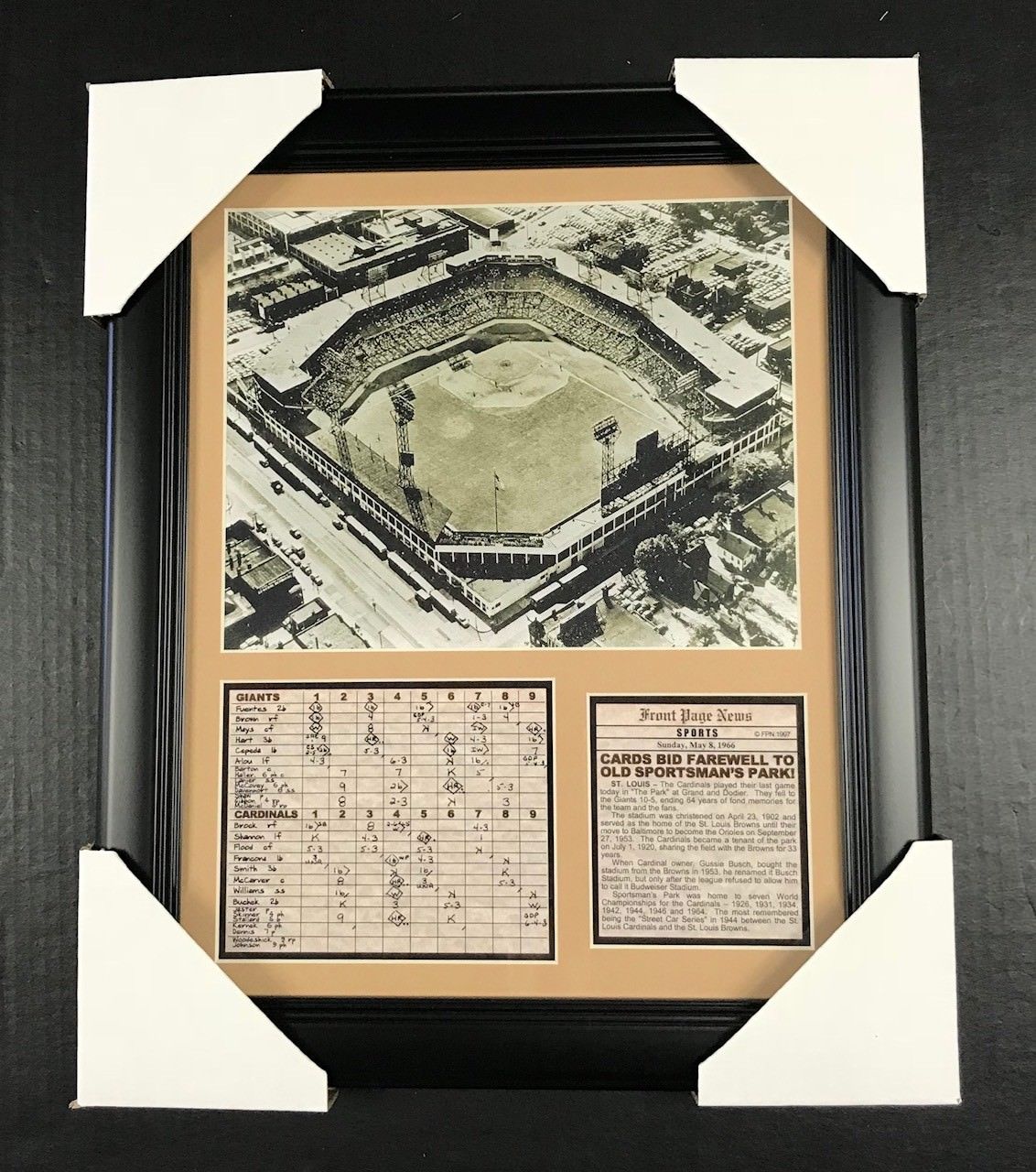 Farewell to Old Sportsman Park 1966 8x10 Framed Photo