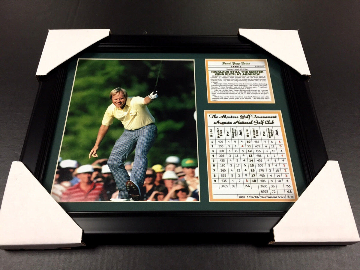 Jack Nicklaus Wins 6th Masters at Augusta 11x14 Framed & Matted