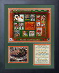 Miami Hurricanes NCAA National Champions 11x14 Framed Photo 1984 1988 1990