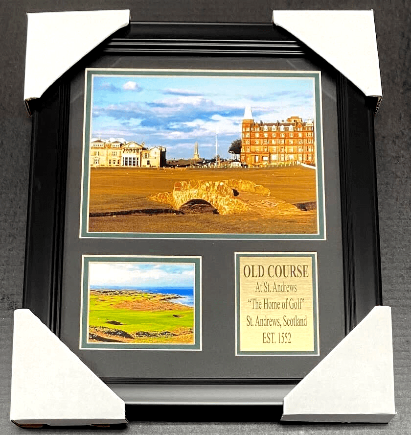 Framed Old Course at St. Andrews Est. 1552 8x10 Golf Photo Scotland