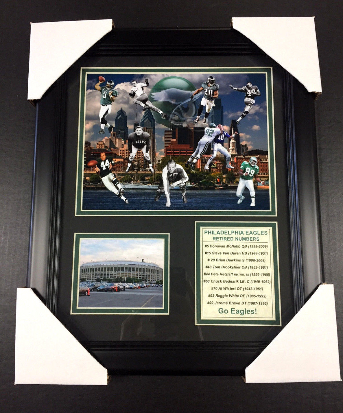 Framed Philadelphia Eagles Retired Numbers Reggie White 8x10 Photo