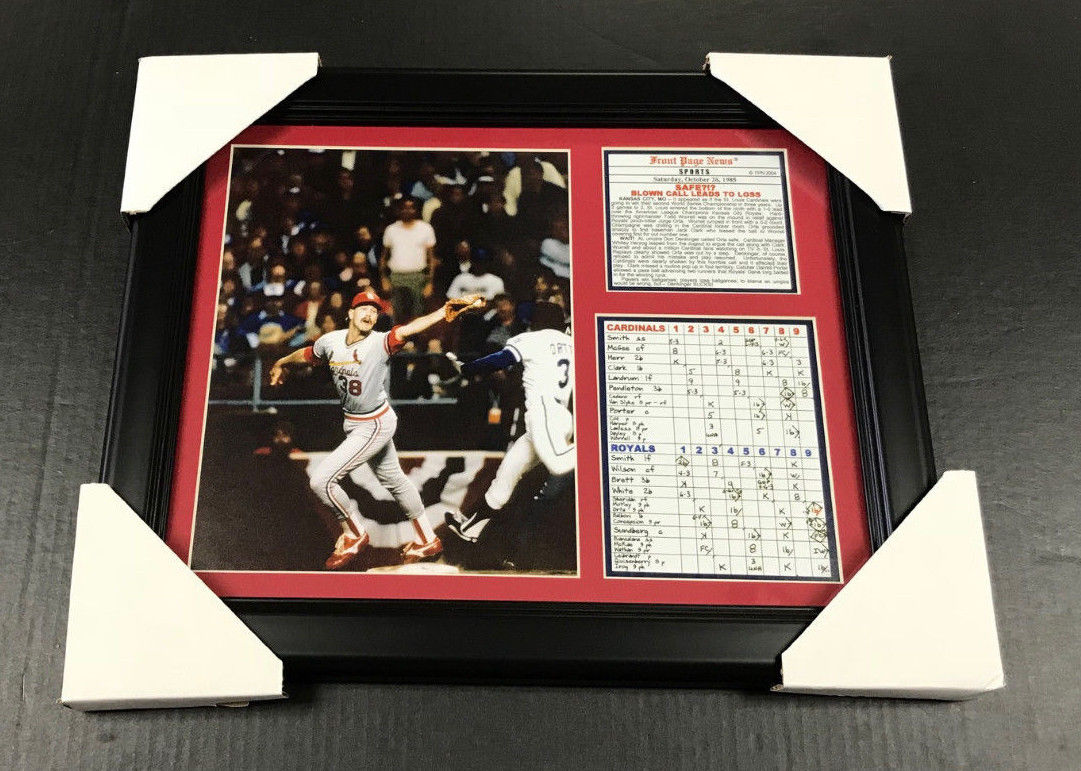St Louis Cardinals Blown Call World Series 11x14 Framed Photo