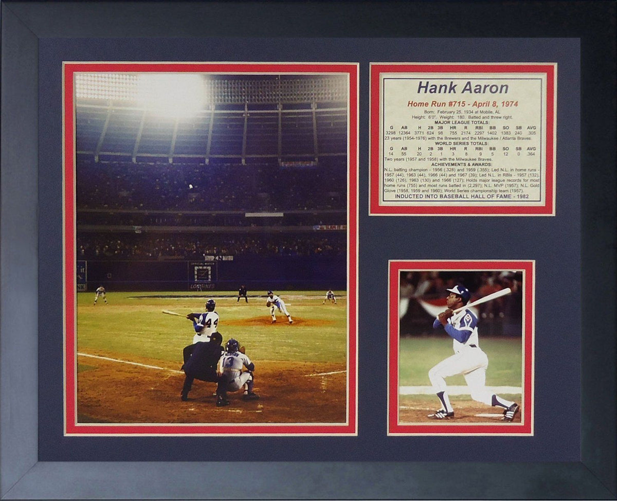 Hank Aaron #715 Breaks Babe Ruth Record April 8th 1974 8x10 Photo
