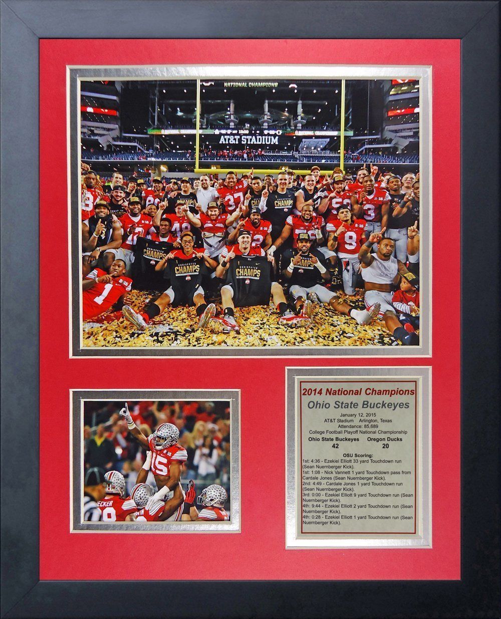 Ohio State Buckeyes 2014 National Champions 11x14 Framed Team Photo