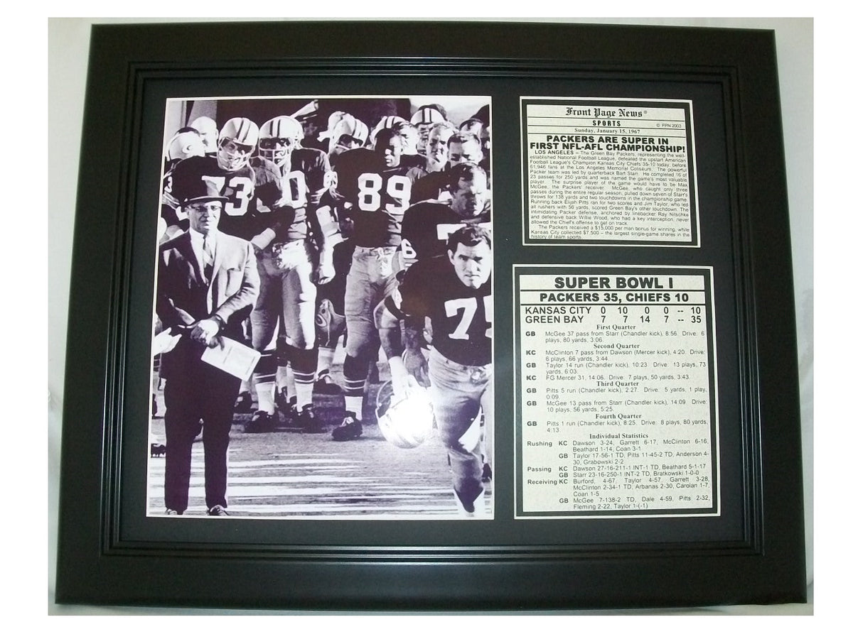 Super Bowl I Green Bay Packers Celebration 11x14 Framed Photo