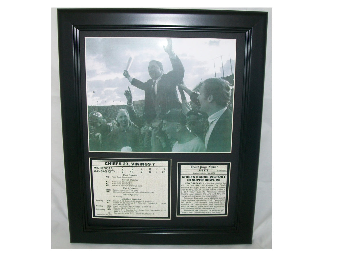 Kansas City Chiefs 1970 Super Bowl IV 8x10 Photo