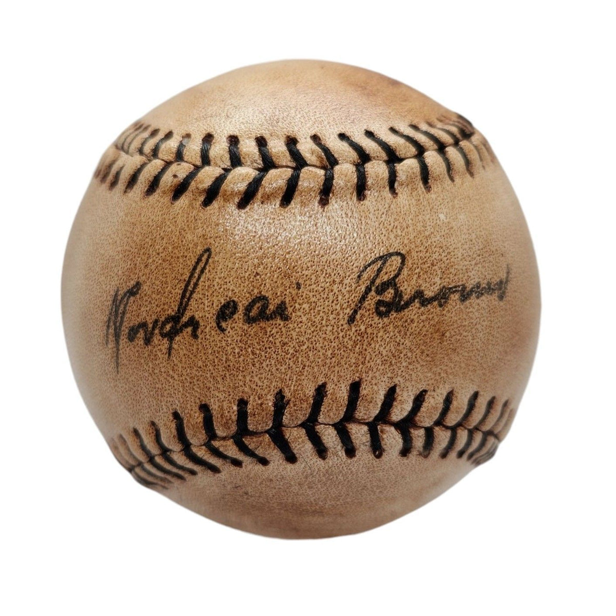 Mordecai "3 Finger" Brown Autographed Reproduction Baseball