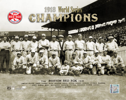 1918 Boston Red Sox Team World Series Champions 8x10 Photofile Photo Babe Ruth