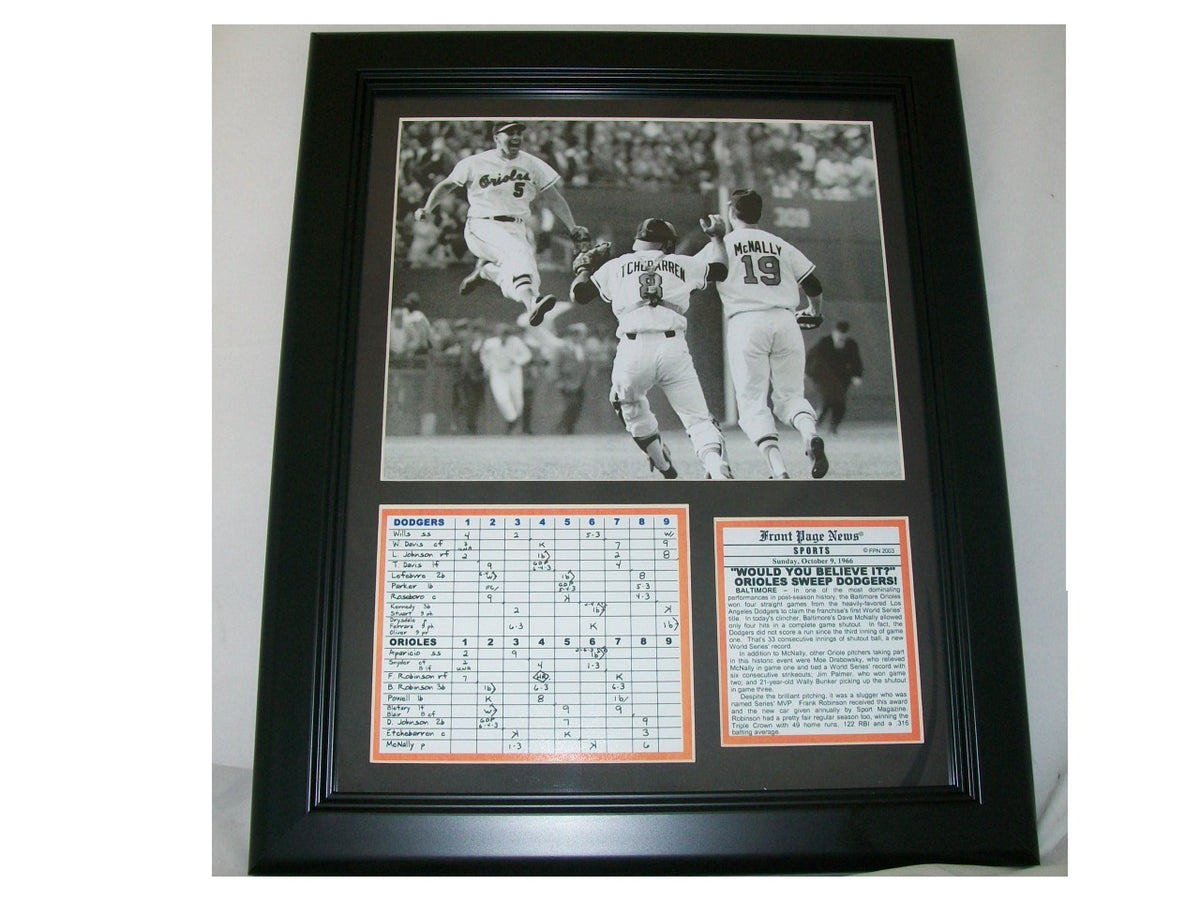 1966 Baltimore Orioles World Series Champions 11x14 Framed & Matted