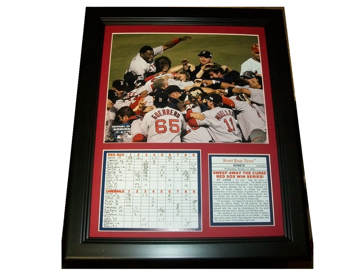 Boston Red Sox 2004 World Series Champions 11x14 Framed & Matted