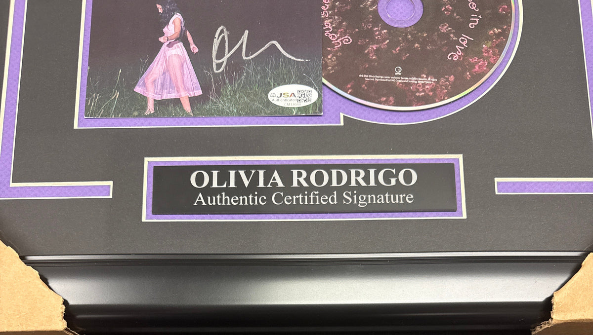 Olivia Rodrigo Signed Autographed Authentic Music Cd Framed 8x10 Photo JSA COA