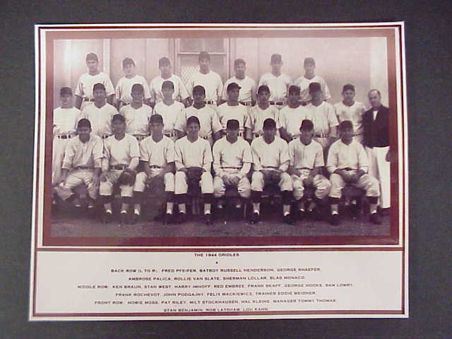 1944 Baltimore Orioles Team Photo 8x10