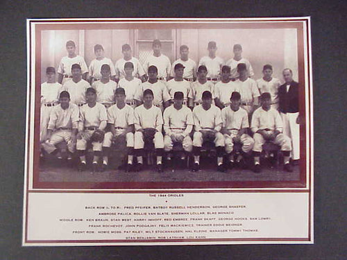 1944 Baltimore Orioles Team Photo 8x10