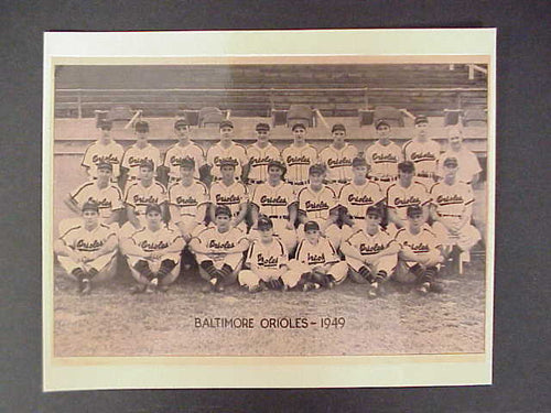 1949 Baltimore Orioles Team Photo 8x10