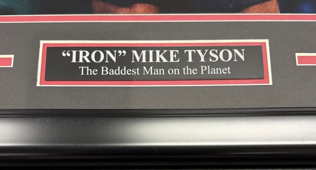 Mike Tyson Autographed 16x20 Boxing Photo Framed Beckett Bas Authentic Certified