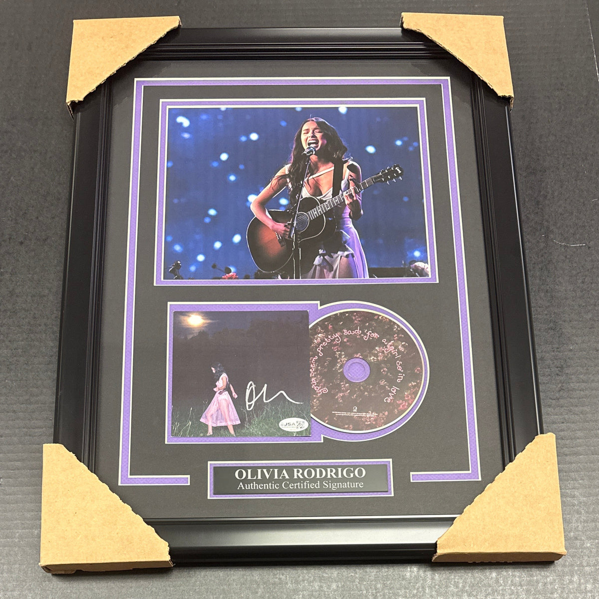 Olivia Rodrigo Signed Autographed Authentic Music Cd Framed 8x10 Photo JSA COA