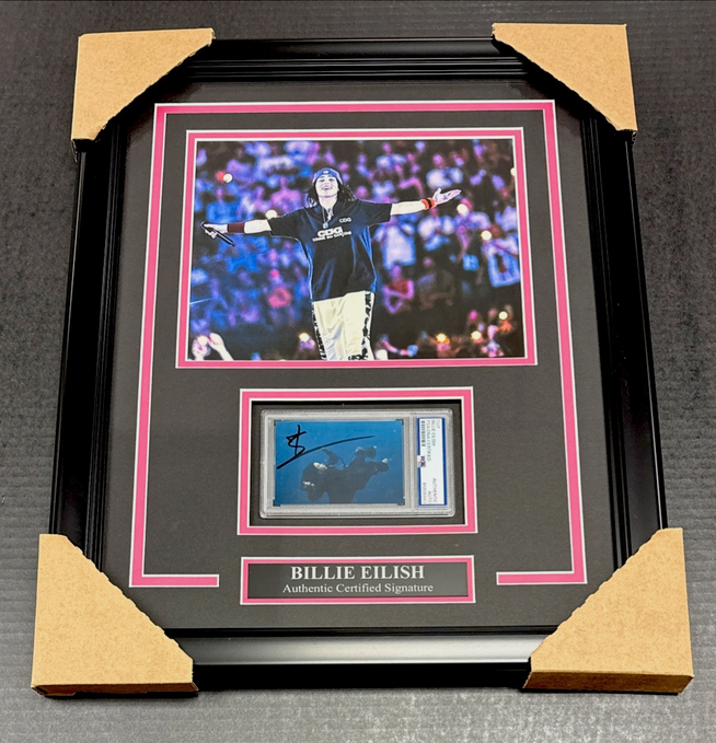 Billie Eilish Signed Autographed Authentic PSA CD Cut Framed with 8x10 Photo