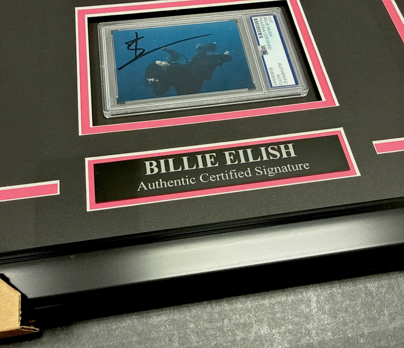 Billie Eilish Signed Autographed Authentic PSA CD Cut Framed with 8x10 Photo