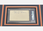 George Halas Autographed Authentic Cut Psa Framed 8x10 Photo Chicago Bears