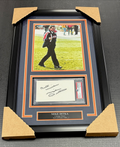Mike Ditka Finger Autographed Index Card Psa Chicago Bears Framed 8x10 Photo