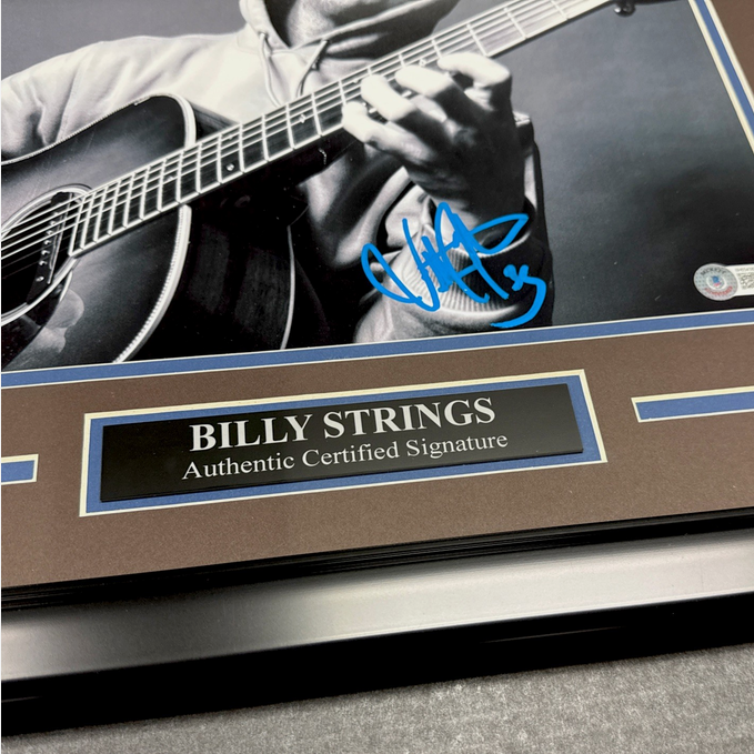 Billy Strings Autographed Signed 11x14 Photo Framed Beckett Bas Authentic Rare