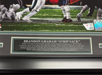 Brandon Graham Autographed 8x10 Strip Sack Tom Brady Framed Photo Fanatics Authentic