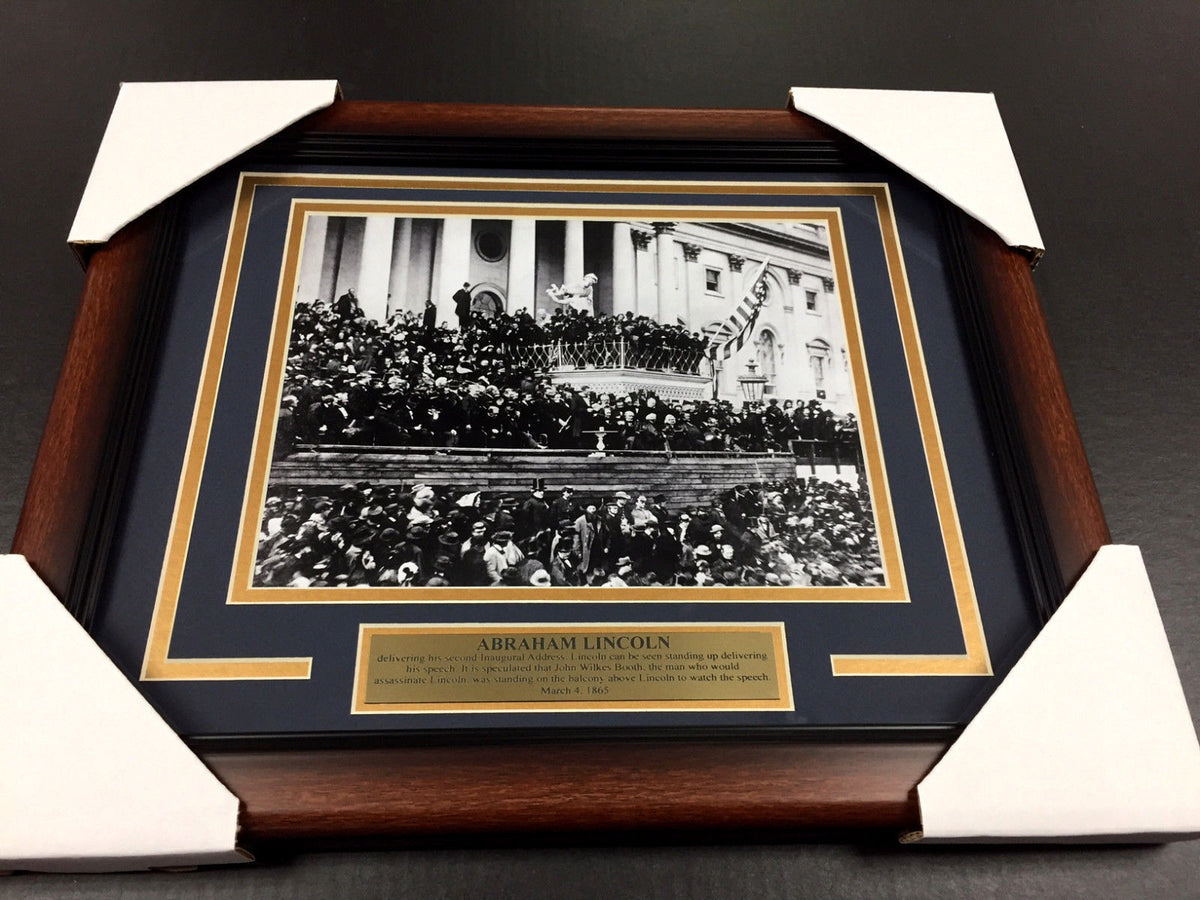 Abraham Lincoln Second Inaugural Address Framed 8x10 Photo #2