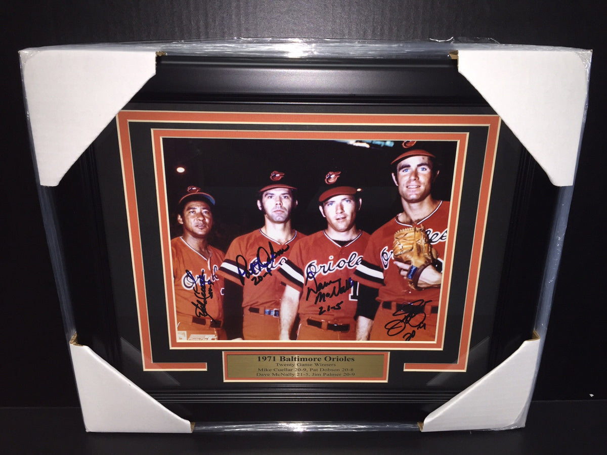 Baltimore Orioles 4 20 Game Winners Dave McNally 8x10 Framed Reprint