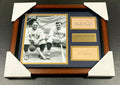 Babe Ruth Lou Gehrig Autographed Cut Signature Reprint Framed 8x10 Photo Yankees
