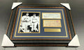 Babe Ruth Lou Gehrig Facsimile Signed Check Reprint Framed 8x10 Photo