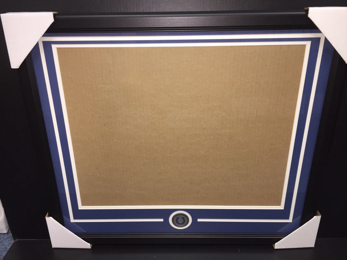 Baltimore Indianapolis Colts Medallion Frame Kit 16x20 Photo Double Mat Horizontal