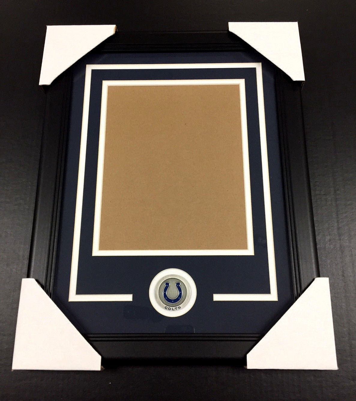 Baltimore Indianapolis Colts Medallion Frame Kit 8x10 Photo Double Mat Vertical