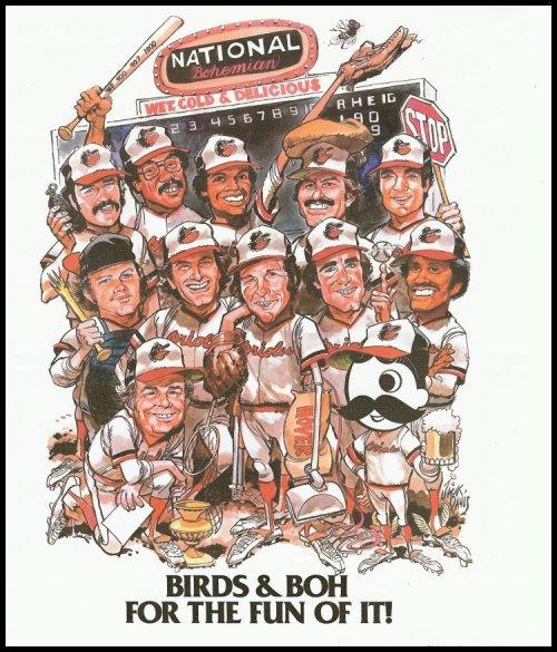 Baltimore Orioles 16x20 National Bohemian 1976 Photo