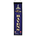 Baltimore Ravens Super Bowl XLVII Logo Wool Banner 8x32
