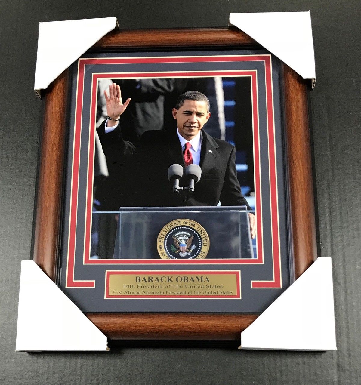 Barack Obama 44th First African American US President Framed 8x10 Photo
