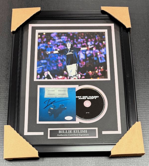 Billie Eilish Autographed Music CD Framed 8x10 Photo JSA COA
