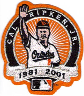 Cal Ripken Jr. Authentic Retirement Patch