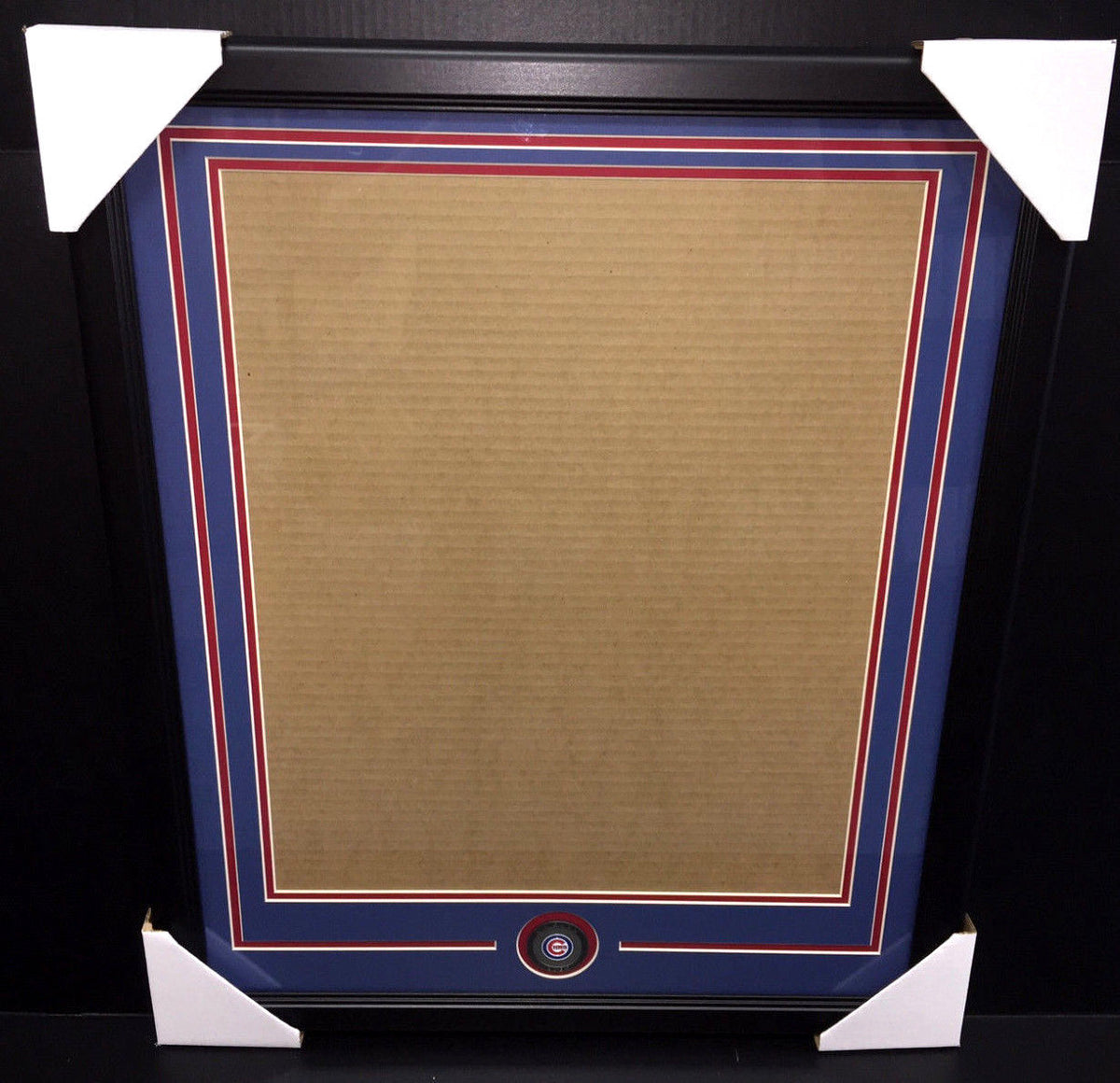 Chicago Cubs Wrigley Field Medallion Frame Kit 16x20 Photo Double Mat Vertical