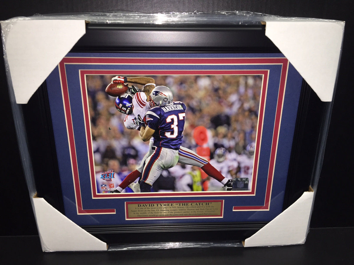 David Tyree the Catch Super Bowl XLII 8x10 Framed Photo New York Giants