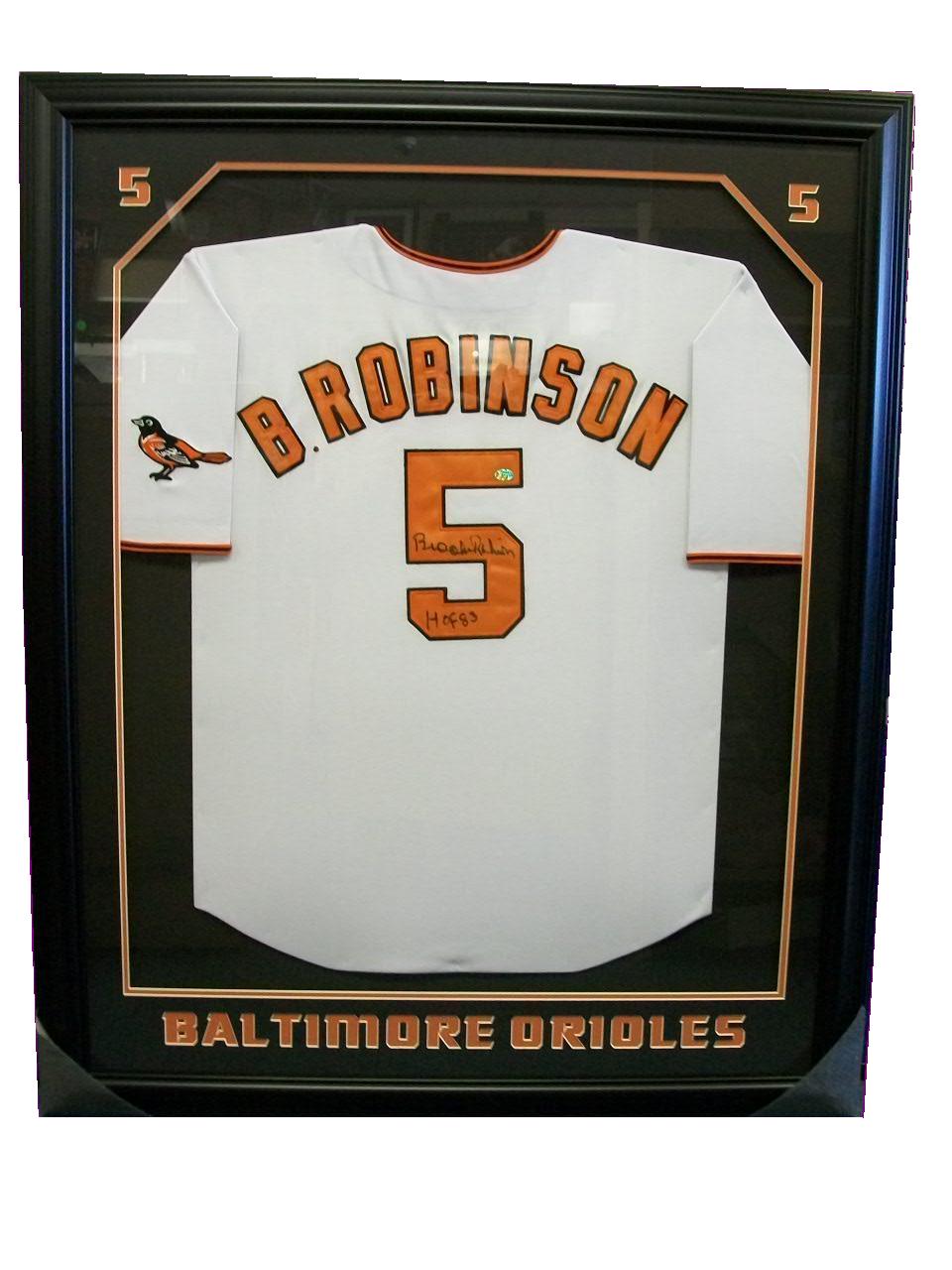 Deluxe Vertical Jersey Display Frame Black Molding #2